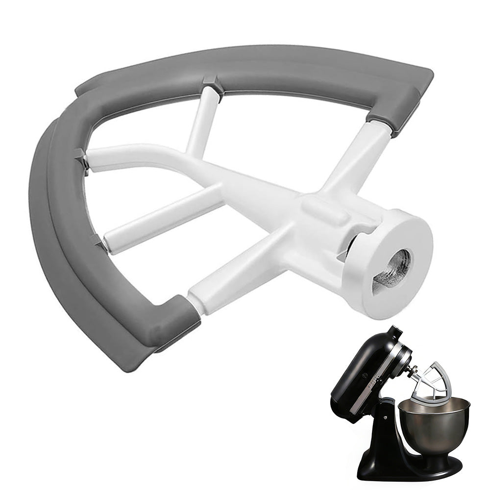 Silicone Coated Dual Edge Beater Compatible with KitchenAid 4.5–5 Quart Stand Mixer