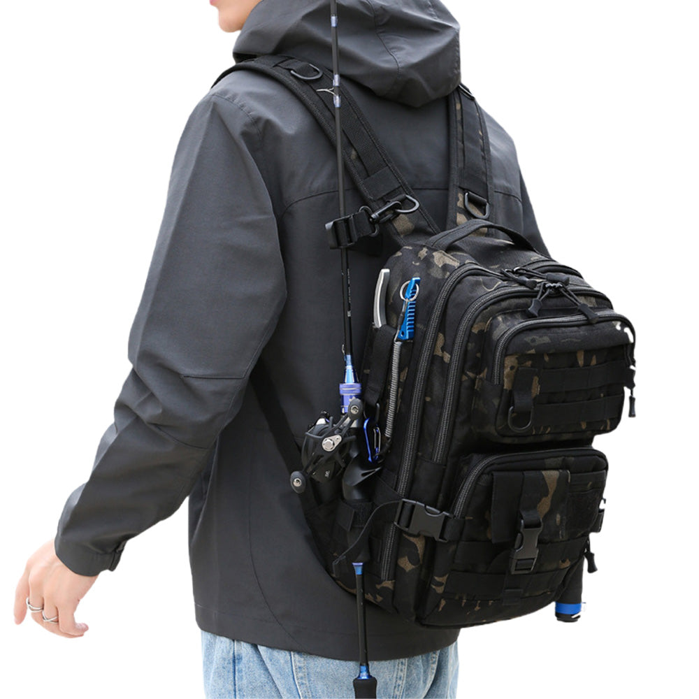 Tactical Backpack Outdoor Fishing Bag with Camouflage