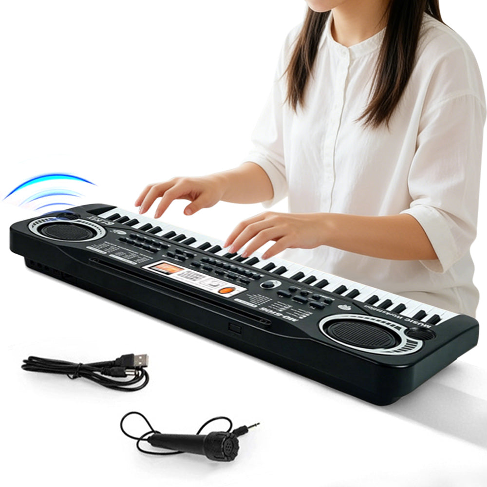 61 Keys Electric Piano Music Keyboard For Little Ones Beginner With Microphone