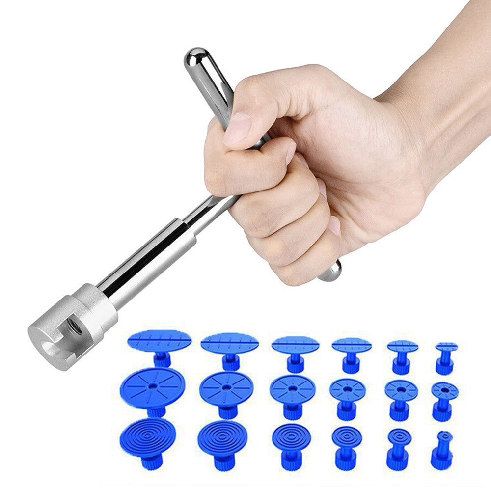 19PCS Car Dent Remover Repair Kit With T Slide Hammer Paintless Dent Puller For Car Body