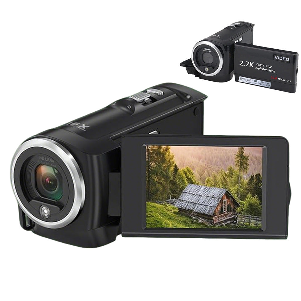 2.7K Video Camera Camcorder YouTube Vlogging Camera 16X Digital Zoom Webcam