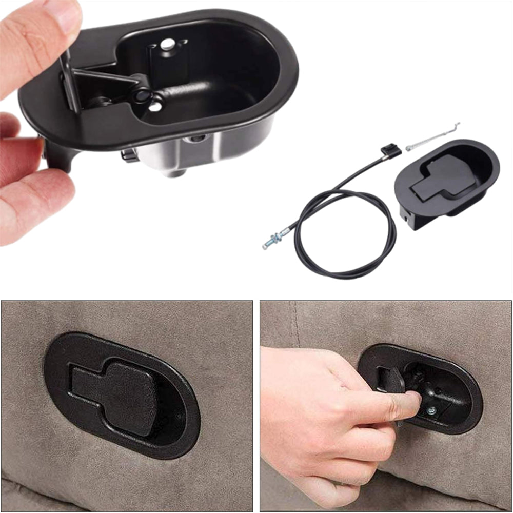 Replacement Metal Recliner Handle Lever Trigger with Lounge Chair Release Cable