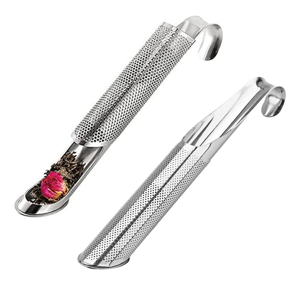 2-Pack Stainless Steel Long Handle Tea Infuser with Hook