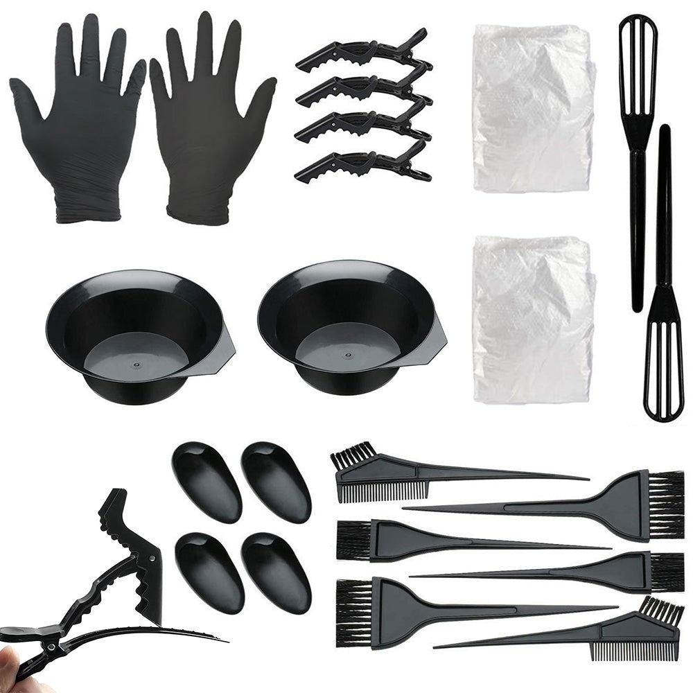 26PCS Dye Hair Tool Kit With Hair Dye Brush Hair Color Bowl Hair Clips