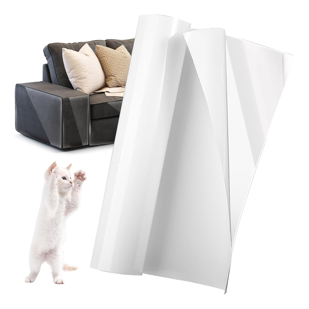 2X Cat Couch Sofa Scratch Stickers 45 x 500cm Pet Furniture Anti Scratching Protector