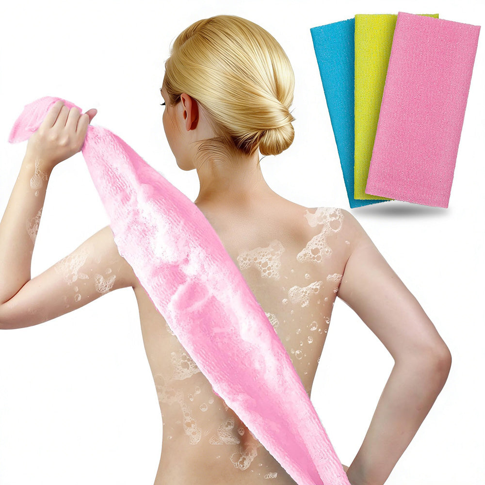 3Pcs Exfoliating Body Scrubber Back Scrubber for Shower