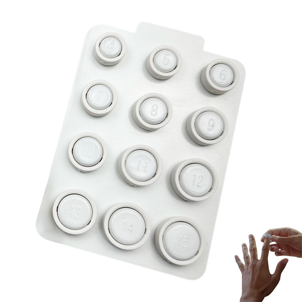 12-Piece Ring Sizer Set Compatible With Oura Ring 4 Unisex