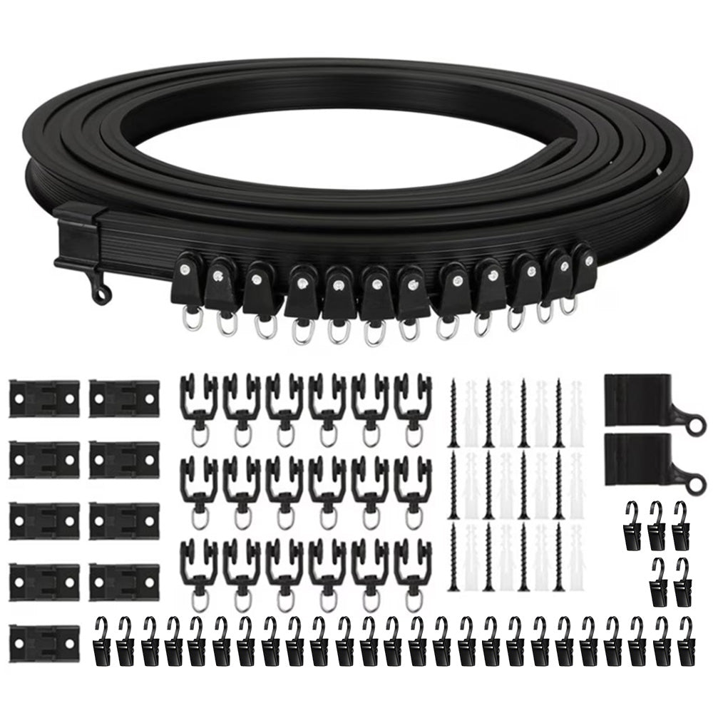 Flexible Bendable Ceiling Curtain Track Mount System 3M for Room Divider Shower RV