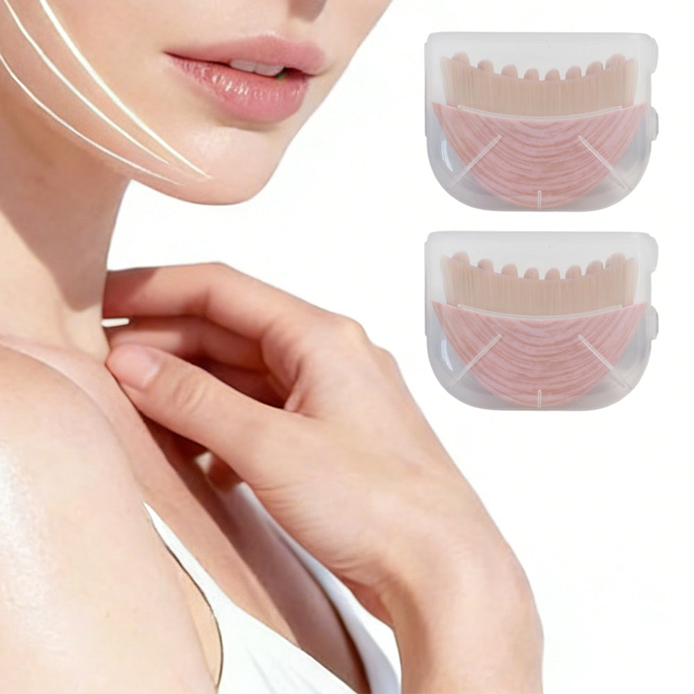 2 Pack Lymphatic Contour Face Brush Set