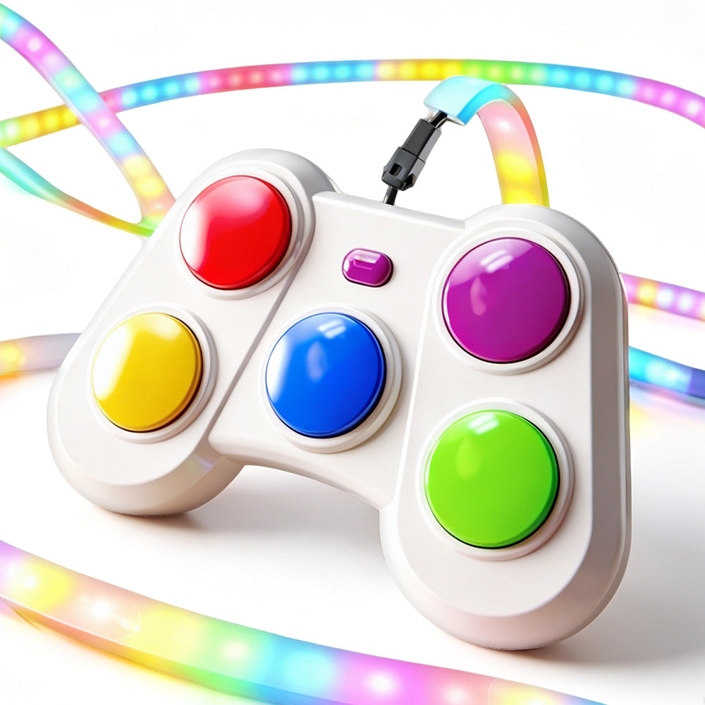Dual-Mode Rhythm Light Music Game Toy for Family Parties and Gifts