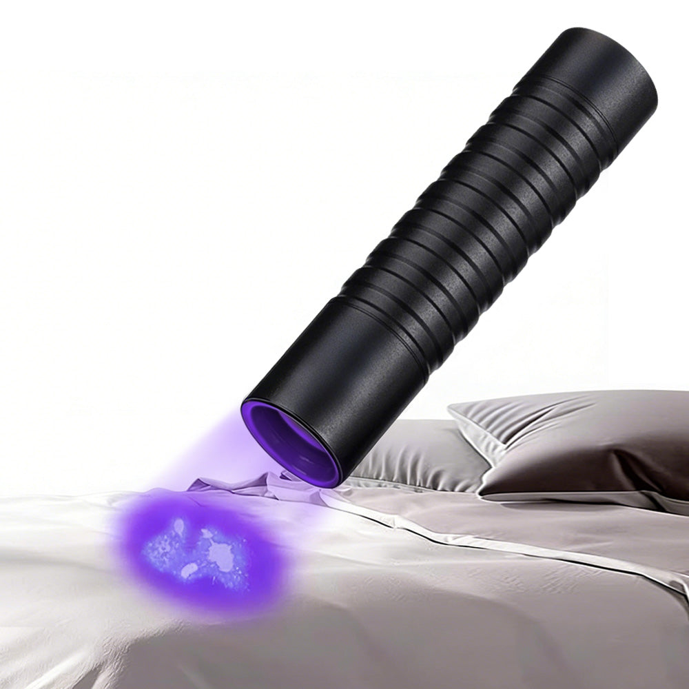 395 nm UV Flashlight Mini Black Light for Currency Detection Stain Finder