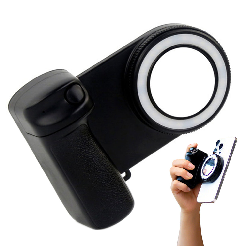 Fun Shot Phone Camera Shutter Grip With Bluetooth Remote For iPhone Android