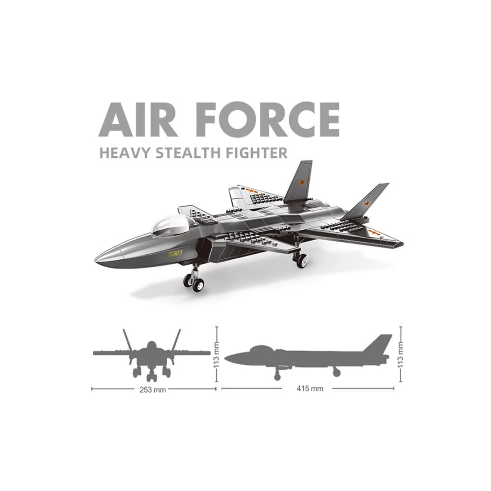 Military Armed Aircraft Building Blocks Assembled Toy