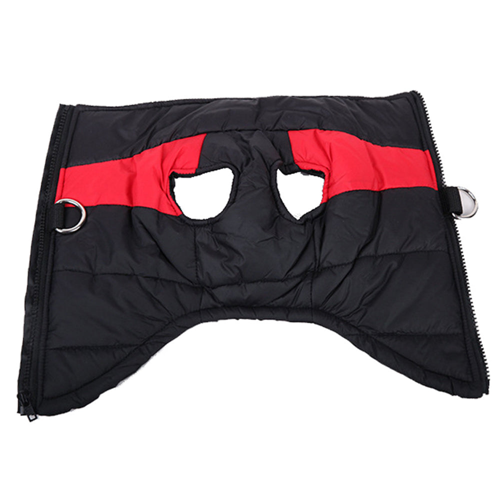 Waterproof Pet Clothing Cold Weather Dog Warm Vest Jacket Vest Coat-Red
