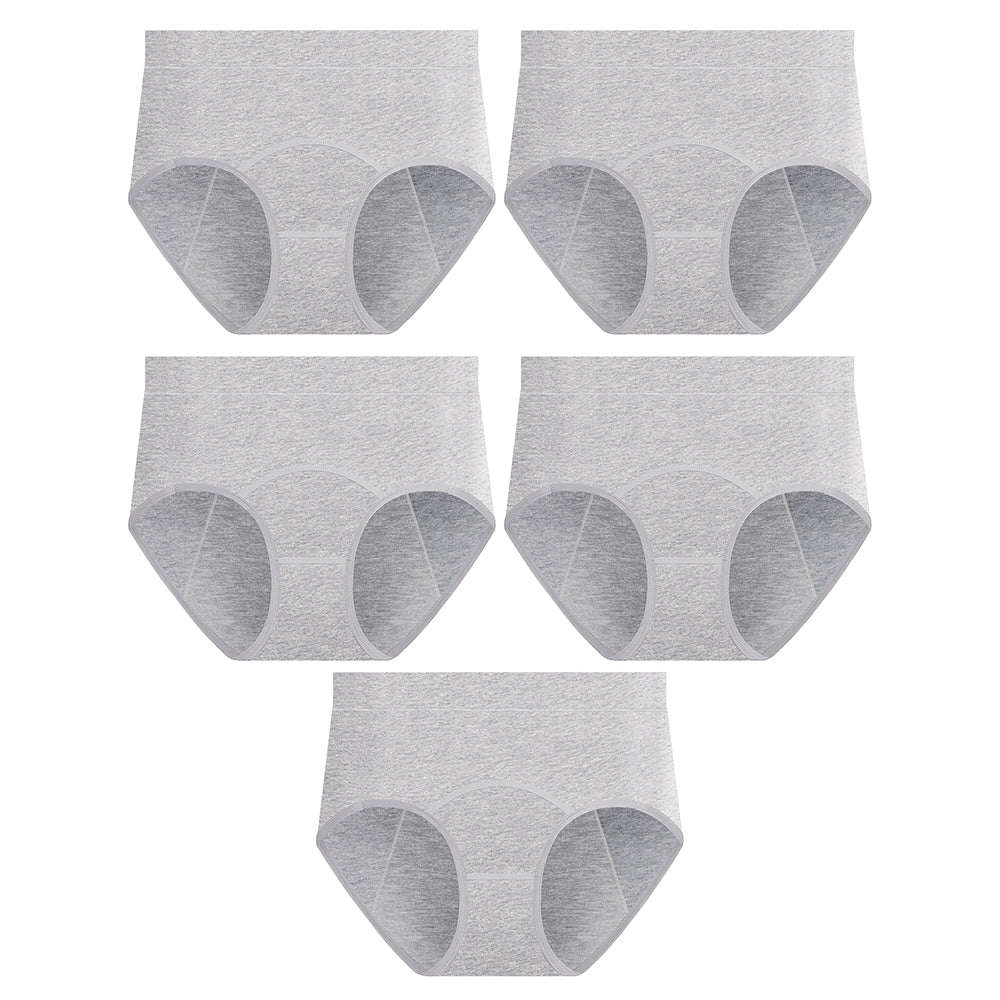 5Pcs Mid Waist Menstrual Leakproof Panties for Women