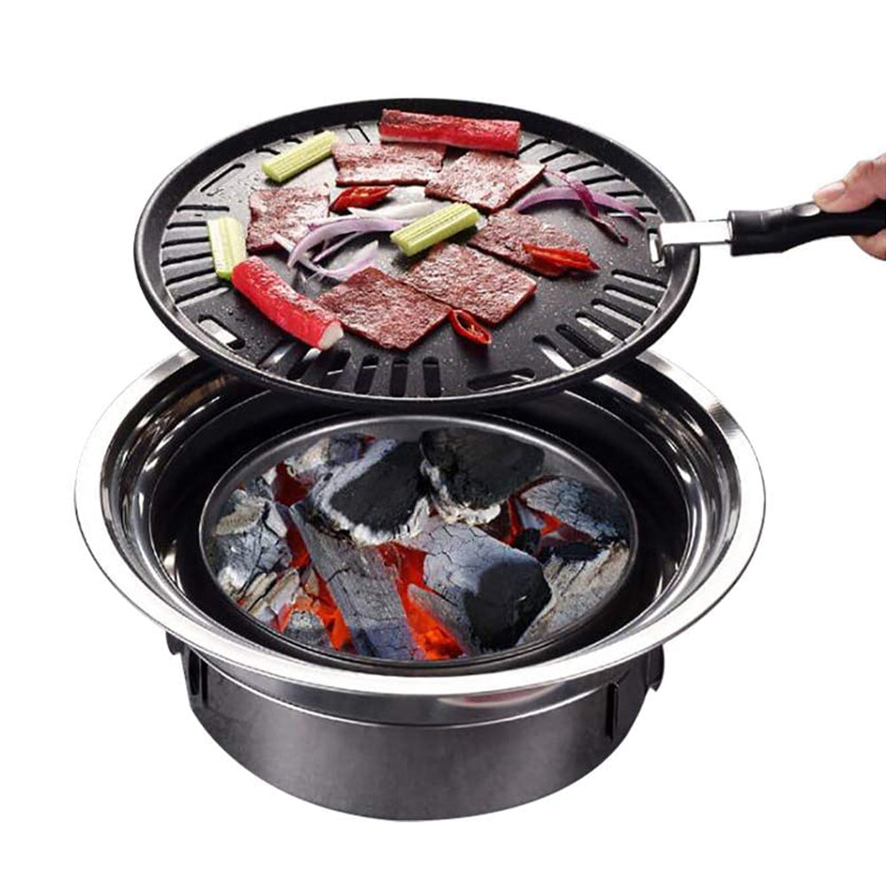 Non-Stick BBQ Grill Pan-Grill Body & Net & Grill Pan