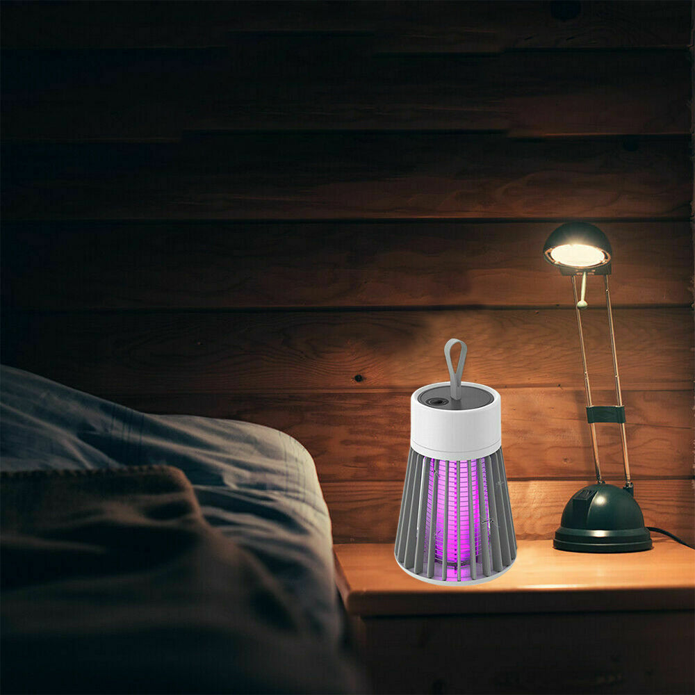 USB Electric Mosquito and Fly Killer Portable USB LED Purple Light Trap