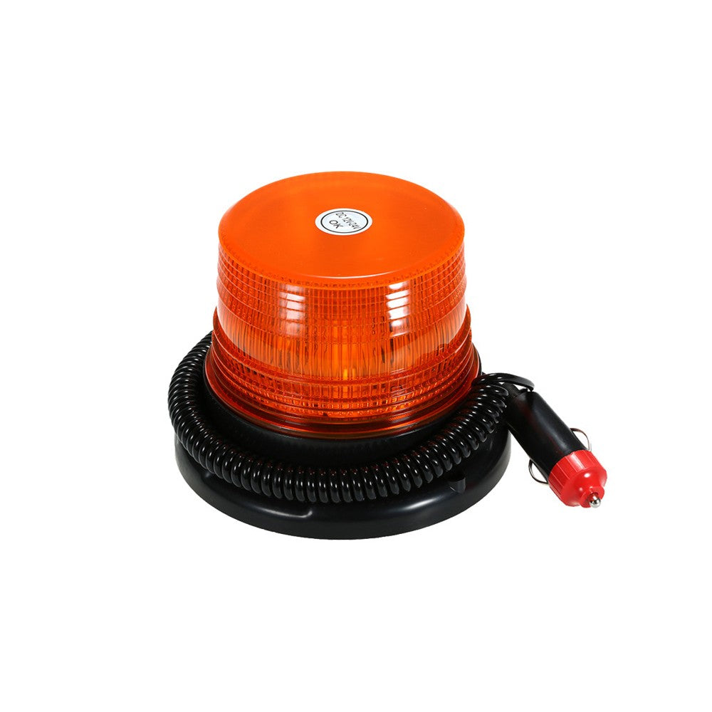 Car Emergency Beacon Strobe Amber LED Flashing Lights Warning Rotating Lamp