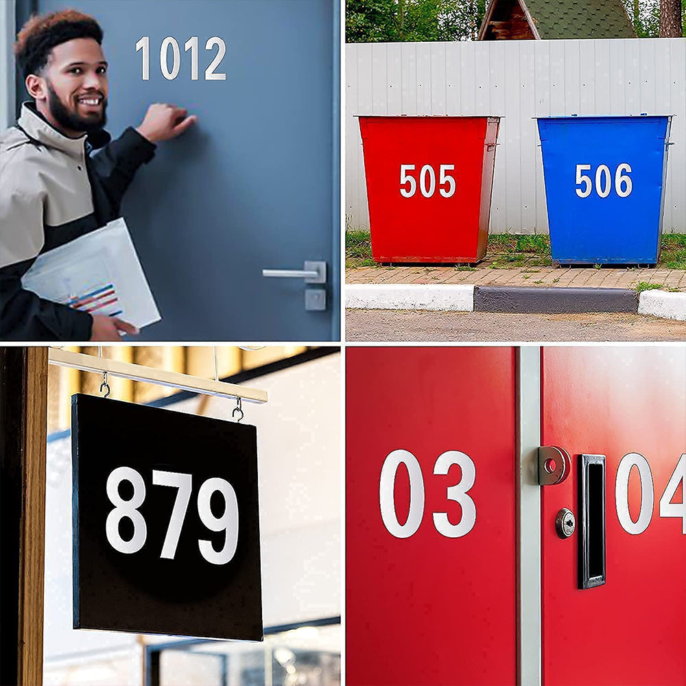 60pcs Reflective Mailbox Numbers Sticker