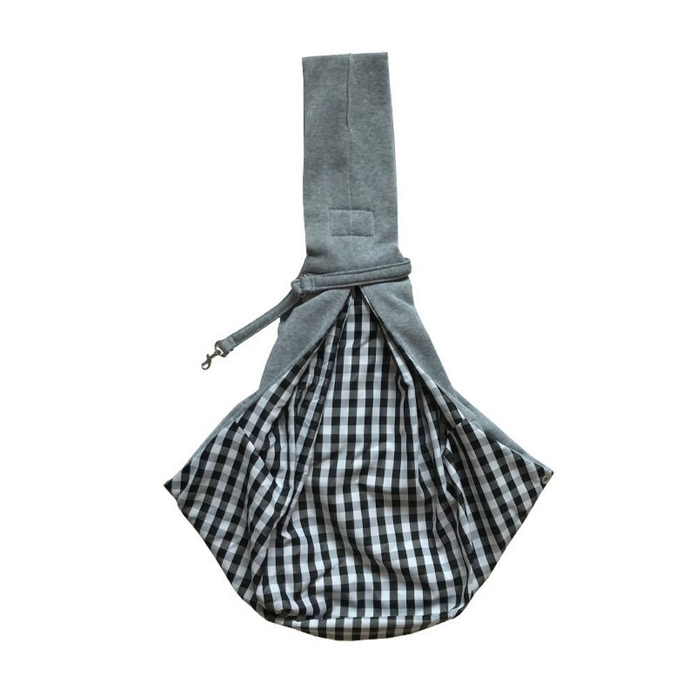 Reversible Pet Sling Carrier Dog Cat Puppy Travel Bag with Phone Holder Pocket