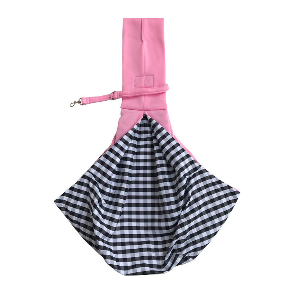 Reversible Pet Sling Carrier Dog Cat Puppy Travel Bag with Phone Holder Pocket