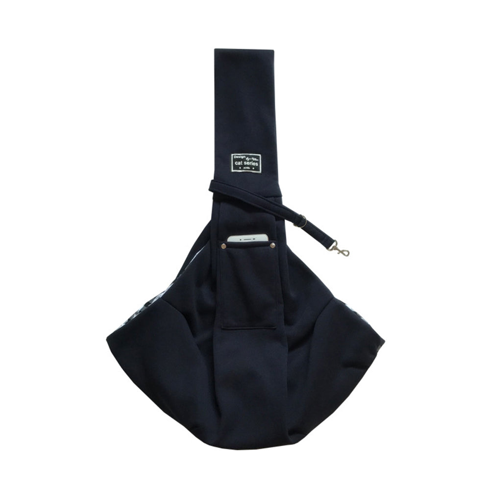 Reversible Pet Sling Carrier Dog Cat Puppy Travel Bag with Phone Holder Pocket