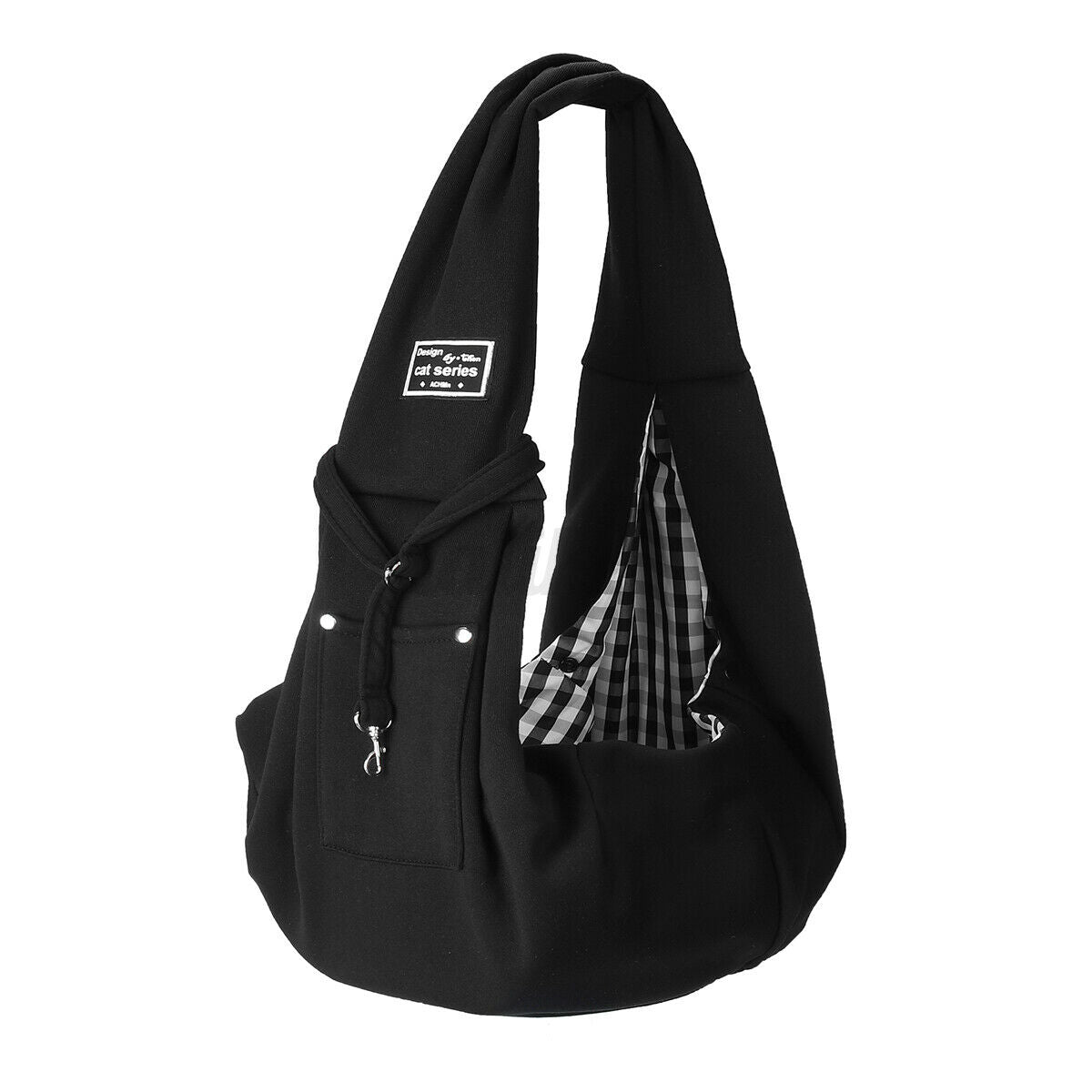 Reversible Pet Sling Carrier Dog Cat Puppy Travel Bag with Phone Holder Pocket