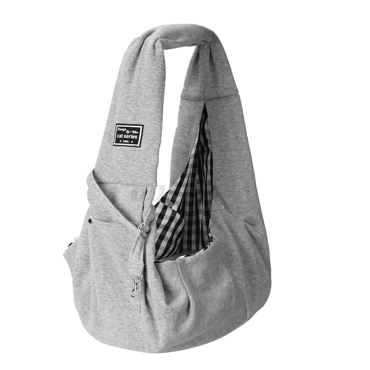 Reversible Pet Sling Carrier Dog Cat Puppy Travel Bag with Phone Holder Pocket