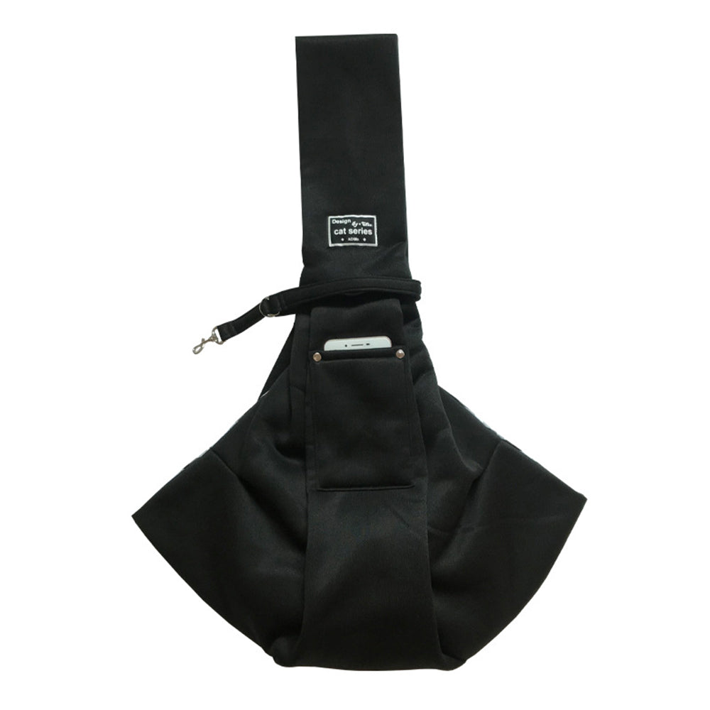 Reversible Pet Sling Carrier Dog Cat Puppy Travel Bag with Phone Holder Pocket