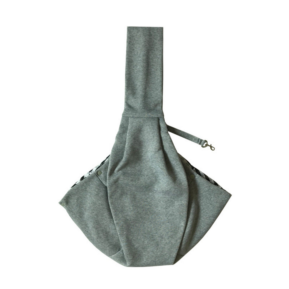 Reversible Pet Sling Carrier Dog Cat Puppy Travel Bag with Phone Holder Pocket