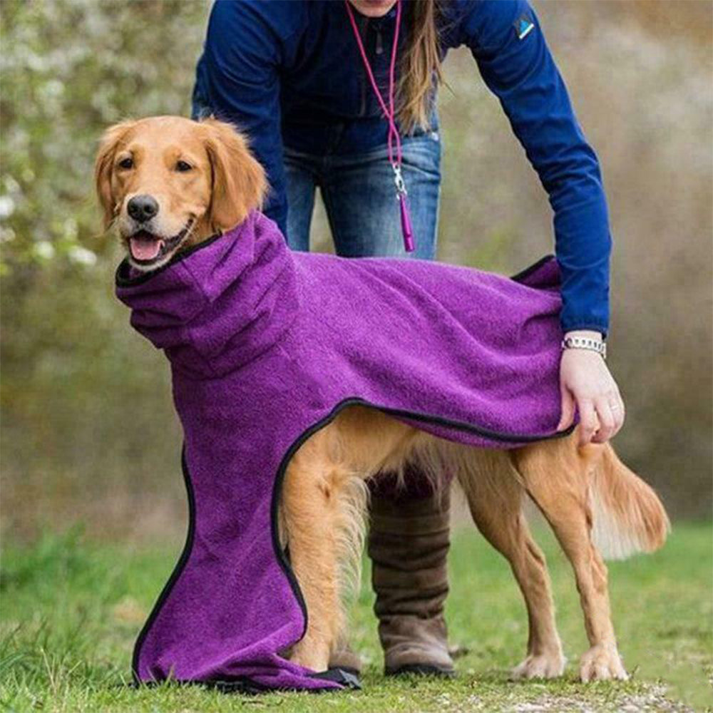 Pet Bathrobe Clothes-Purple