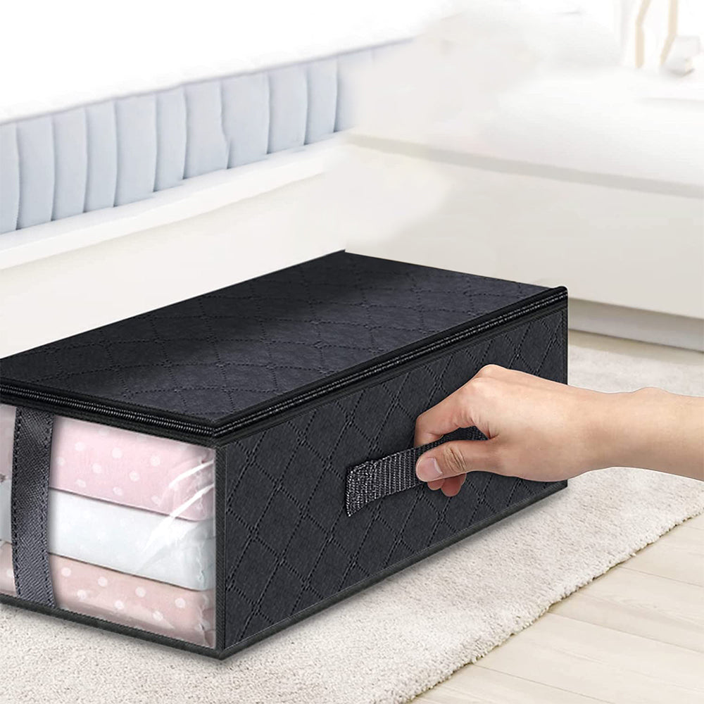 Foldable Clothes Storage Bags with Reinforced Handle Under Bed Storage Bin