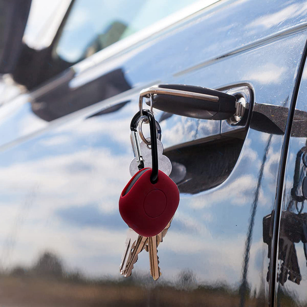 3-Pack for Samsung Galaxy SmartTag Locator Cover with Carabiner-Black White Red