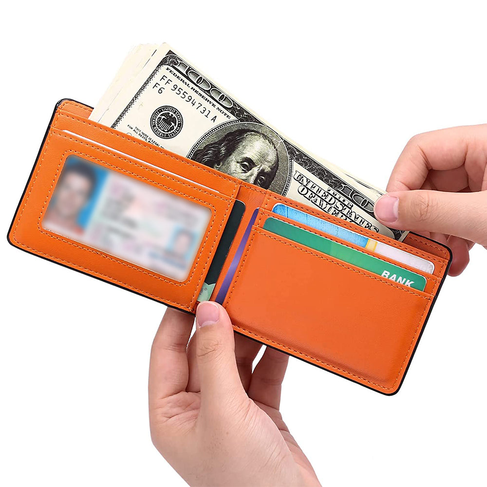 AirTag Wallet Holder RFID Blocking Bifold Credit Card Holder Wallet
