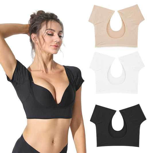 Underarm Sweat Vest Women Armpit Sweat Pads Washable Reusable