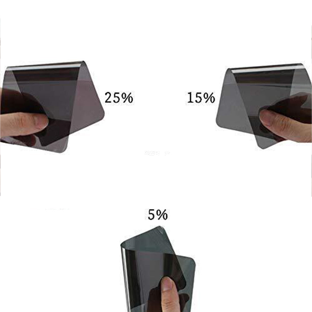 Heat UV Block Window Tint Adhesive Film Black Roll Auto Car-15% Visible Light Transmission