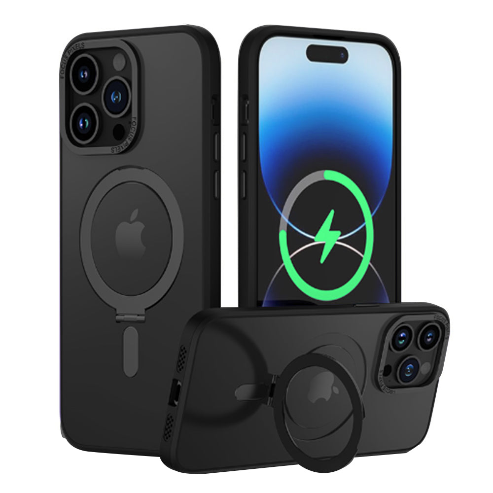 For iPhone14pro Absorbable Iron Case Shockproof Cover