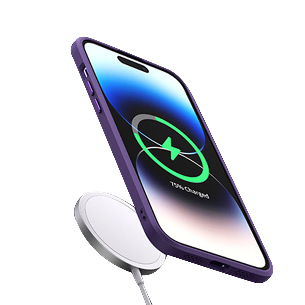 For iPhone14pro Absorbable Iron Case Shockproof Cover