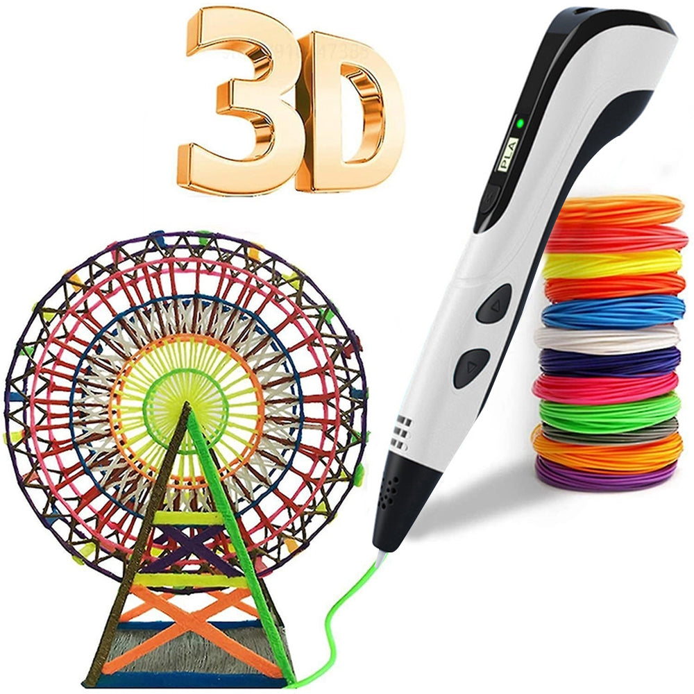 3D Printing Pen DIY Drawing Pen for kids Adult Creative Toy 10 Colors