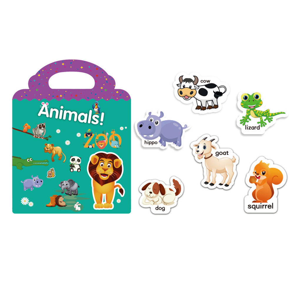 Early Learning Reusable Kids Educational Stickers Book