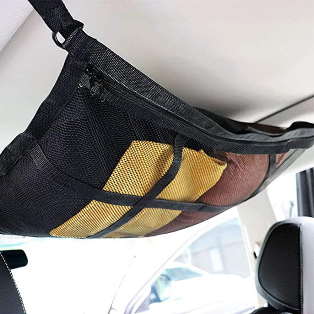 Universal Mesh Storage Bag Car Roof Ceiling Cargo Net Pouch Pockets For SUV Van
