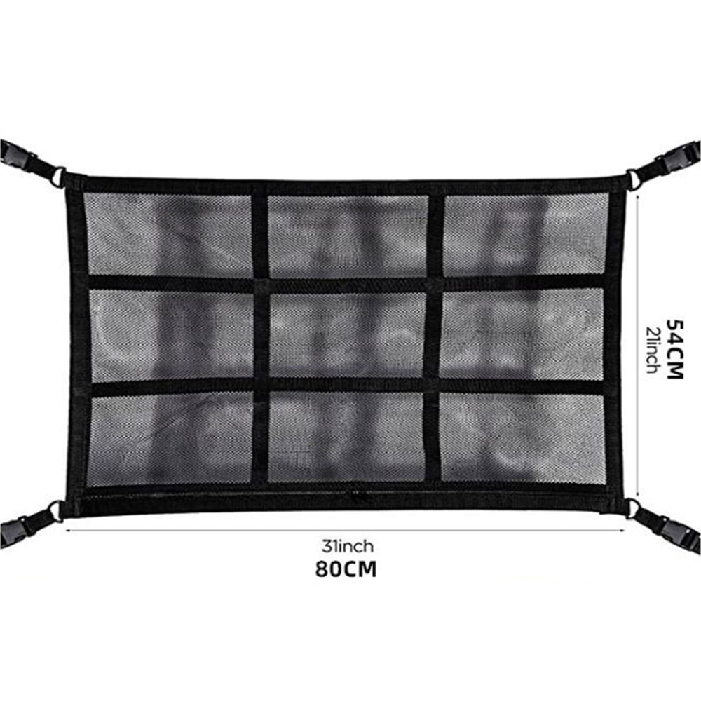 Universal Mesh Storage Bag Car Roof Ceiling Cargo Net Pouch Pockets For SUV Van