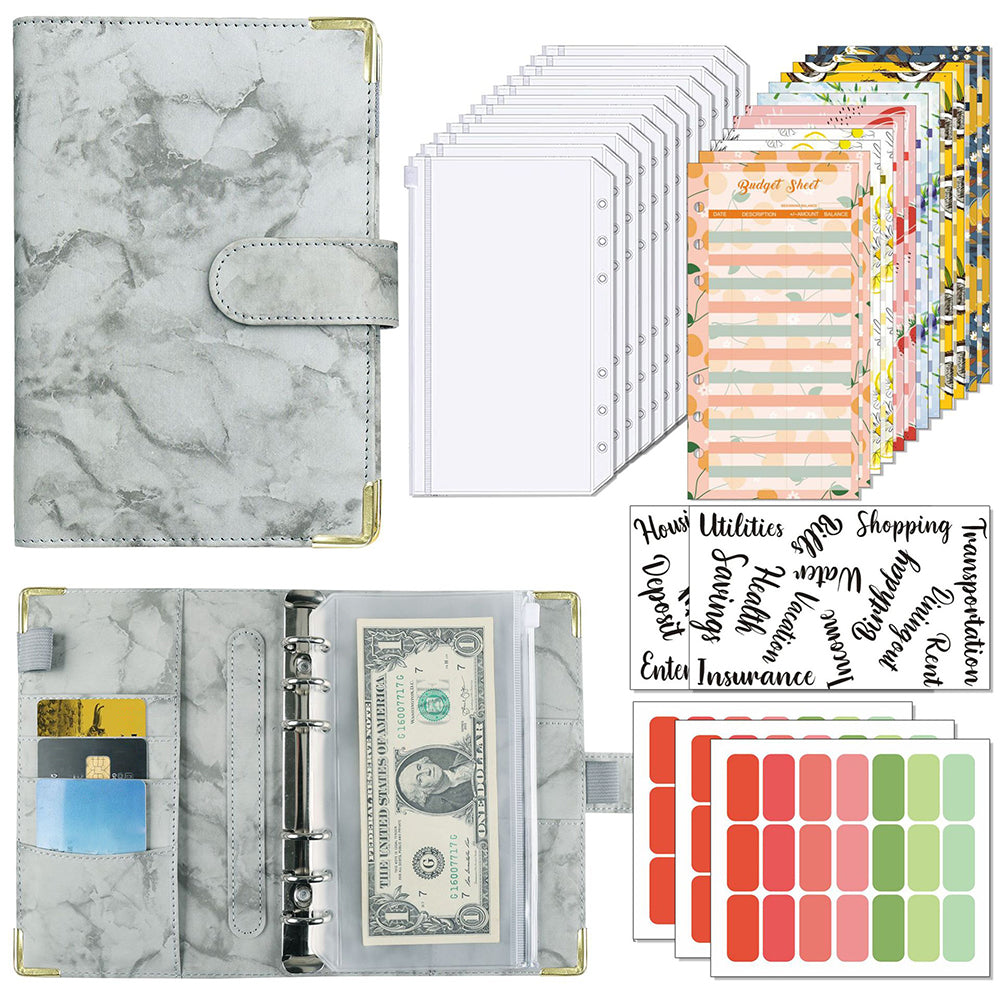 A6 Budget Binder Cash Envelope Planner with Budget Money Envelopes