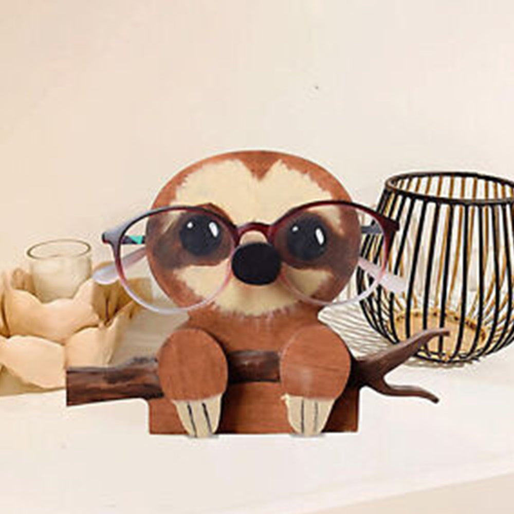 Animal Wooden Eyeglasses Holder-Sloth