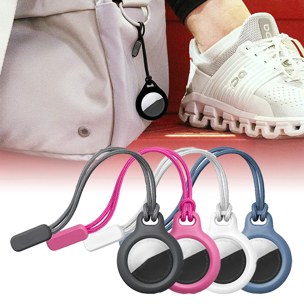 4pcs for Apple AirTag Lanyard Protective Cover Shell With Key Chain