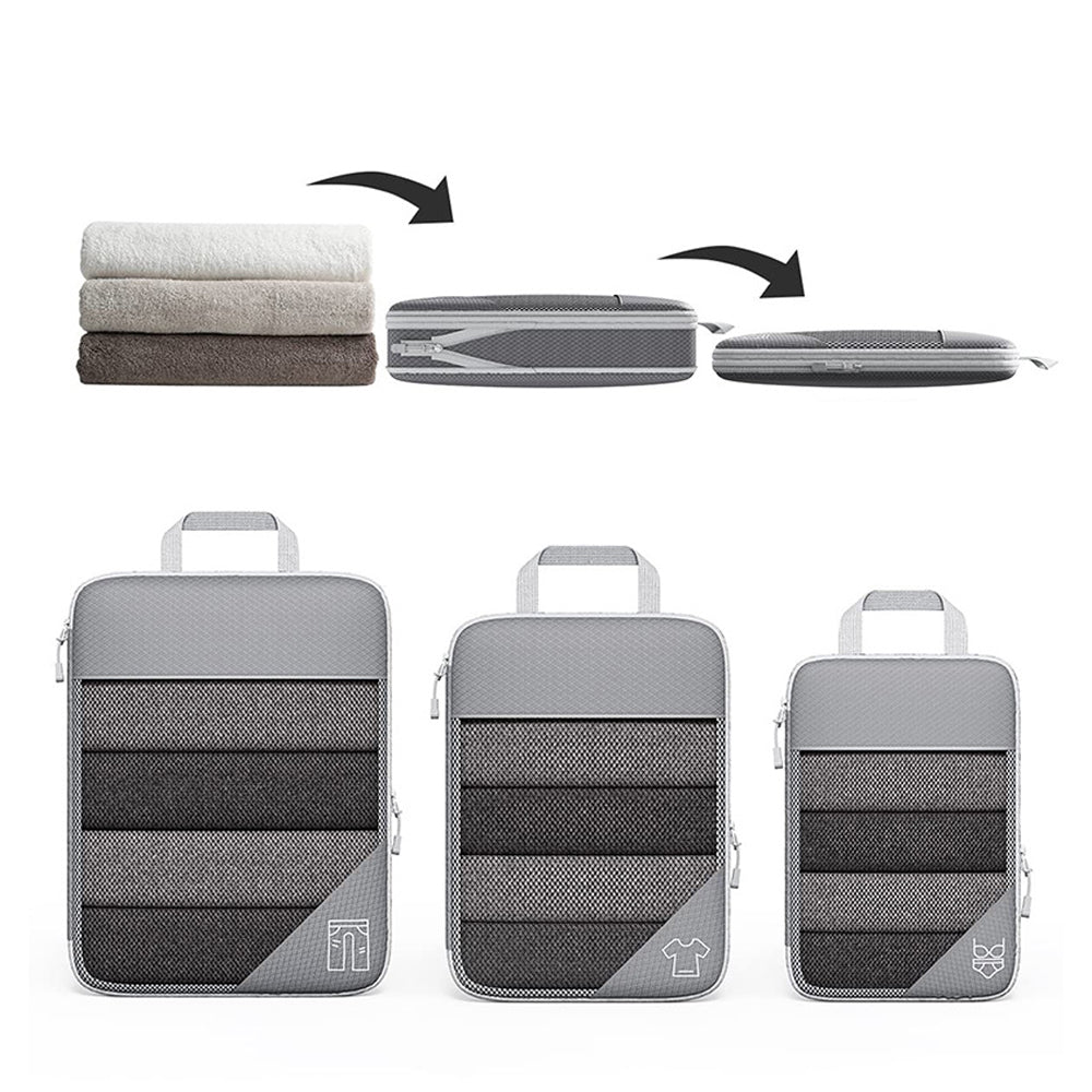 6Pcs Travel Compression Packing Cubes
