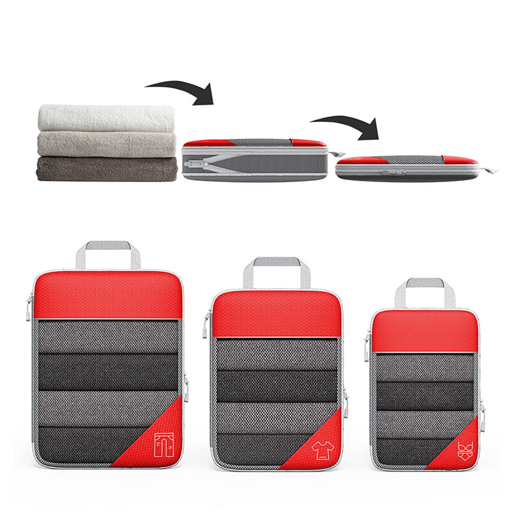 6Pcs Travel Compression Packing Cubes