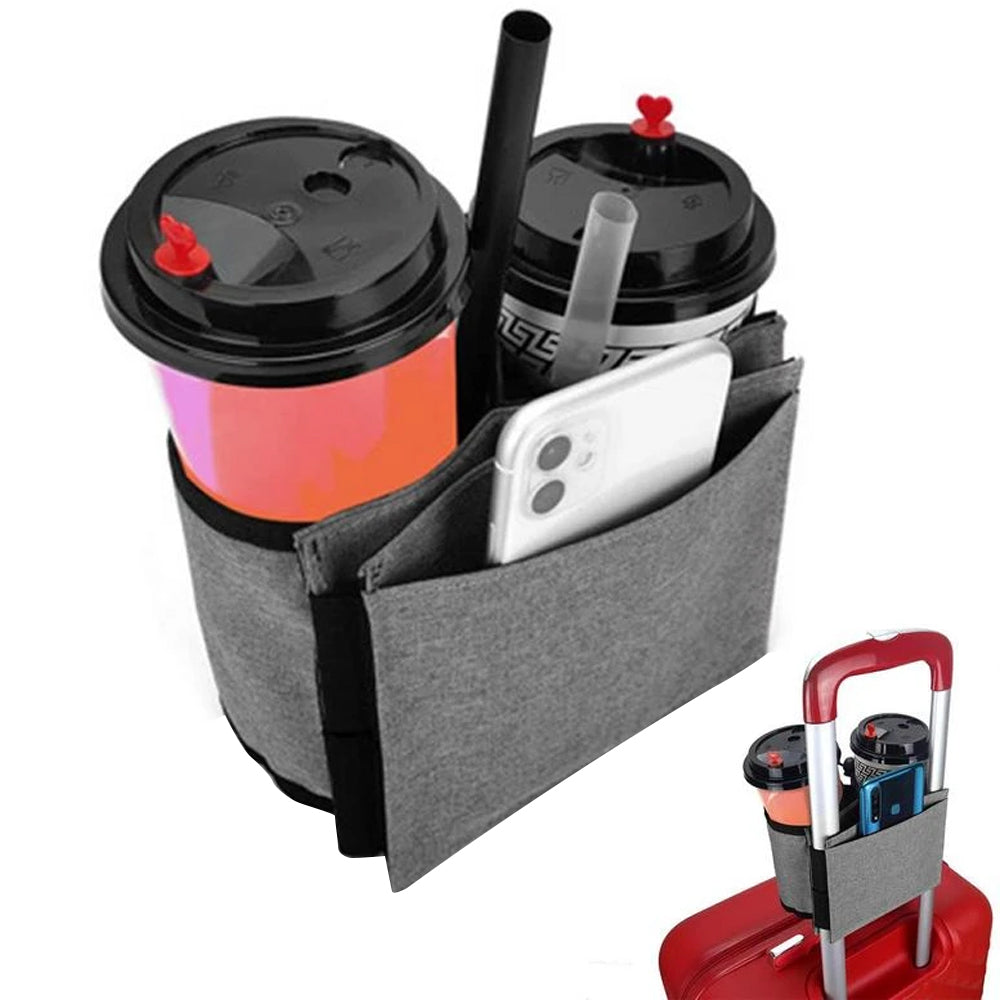 Luggage Travel Drink Bag Cup Holder for Drinks Mobile Phone