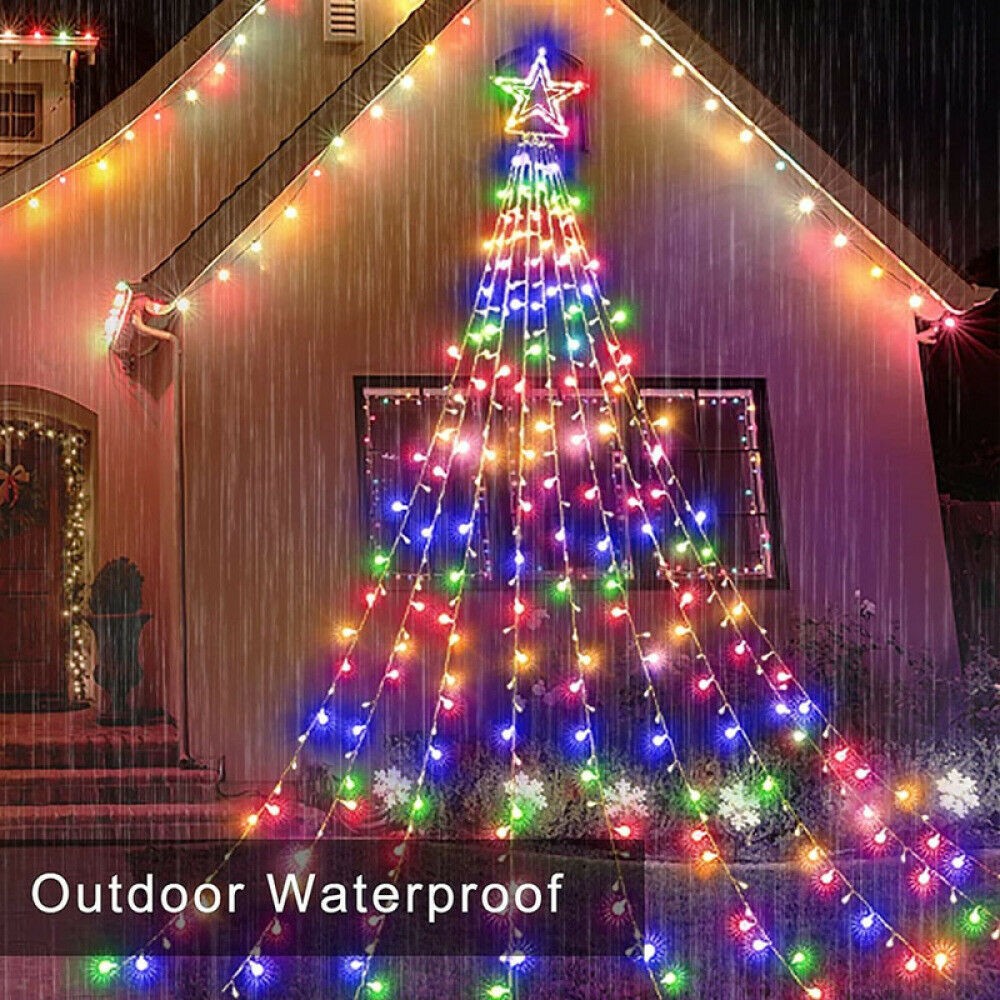 Christmas Decorations Star String Lights Christmas Tree Lights
