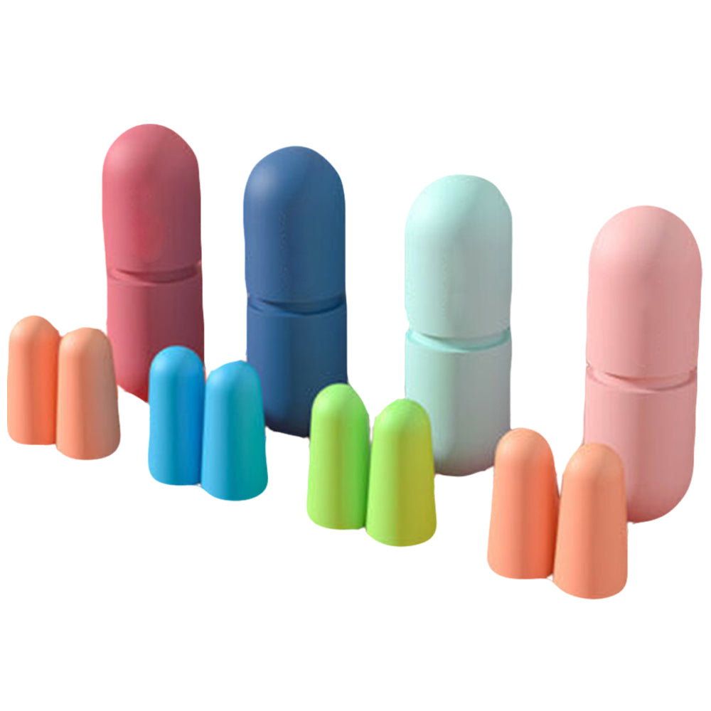 Reusable Earplugs Silicone Noise Cancelling Set of 4 Pair